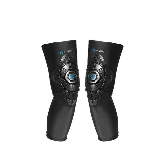 Hover-1 Men's Protective Knee Pads | Hard PU Shells for Impact Resistance, Lightweight Breathable Material for Medium, Black