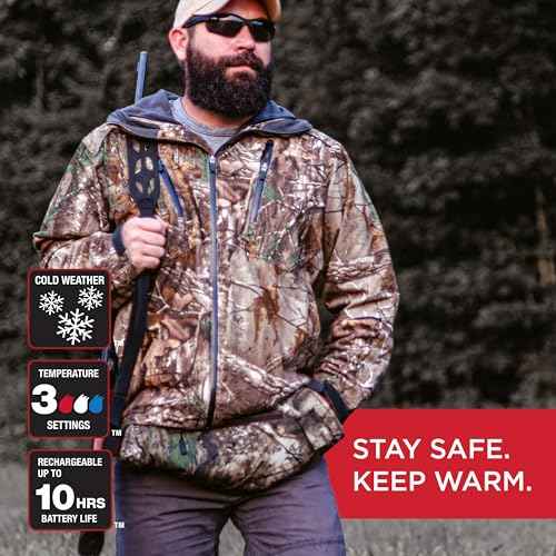 Radians RHG-A900 Wind Resistant Cold Weather Heated Hand Warmer Kit with Battery - Camo
