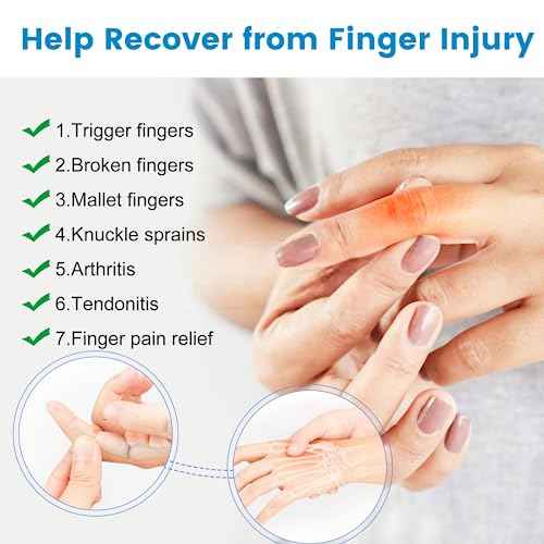Finger Splints, Finger Brace for Trigger Finger - Broken Finger - Arthritis - Straightening - Support for Index - Middle - Ring