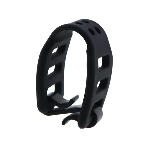 CChiai 2PCS 92x24mm Black Bicycle Silicone Strap with S Buckle Flashlight Mounting Strap Bicycle Accessory Mounting Strap for Bike Light and Flashlight