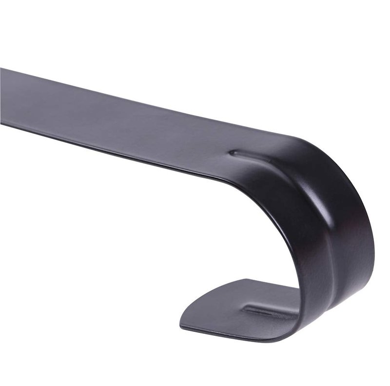 Sattiyrch 12" Wreath Hanger for Front Door,Steel Over The Door Hanger Hook,Wreath Door Hanger (Black,2)