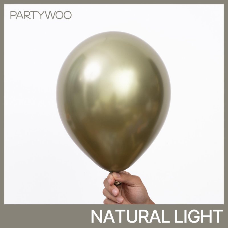 PartyWoo Metallic Green Balloons 50pcs 12 Inch Metallic Sage Olive Green Boho Neutral Balloons for Graduation Wedding Engagement Baby Shower Woodland Jungle Birthday Party Decorations Green-G126