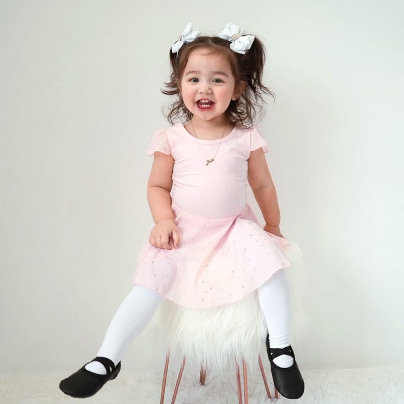 Stelle Girls' Ultra Soft Pro Dance Tight/Ballet Footed Tight(Toddler/Little Kid/Big Kid),BP+WT+TN,XXS