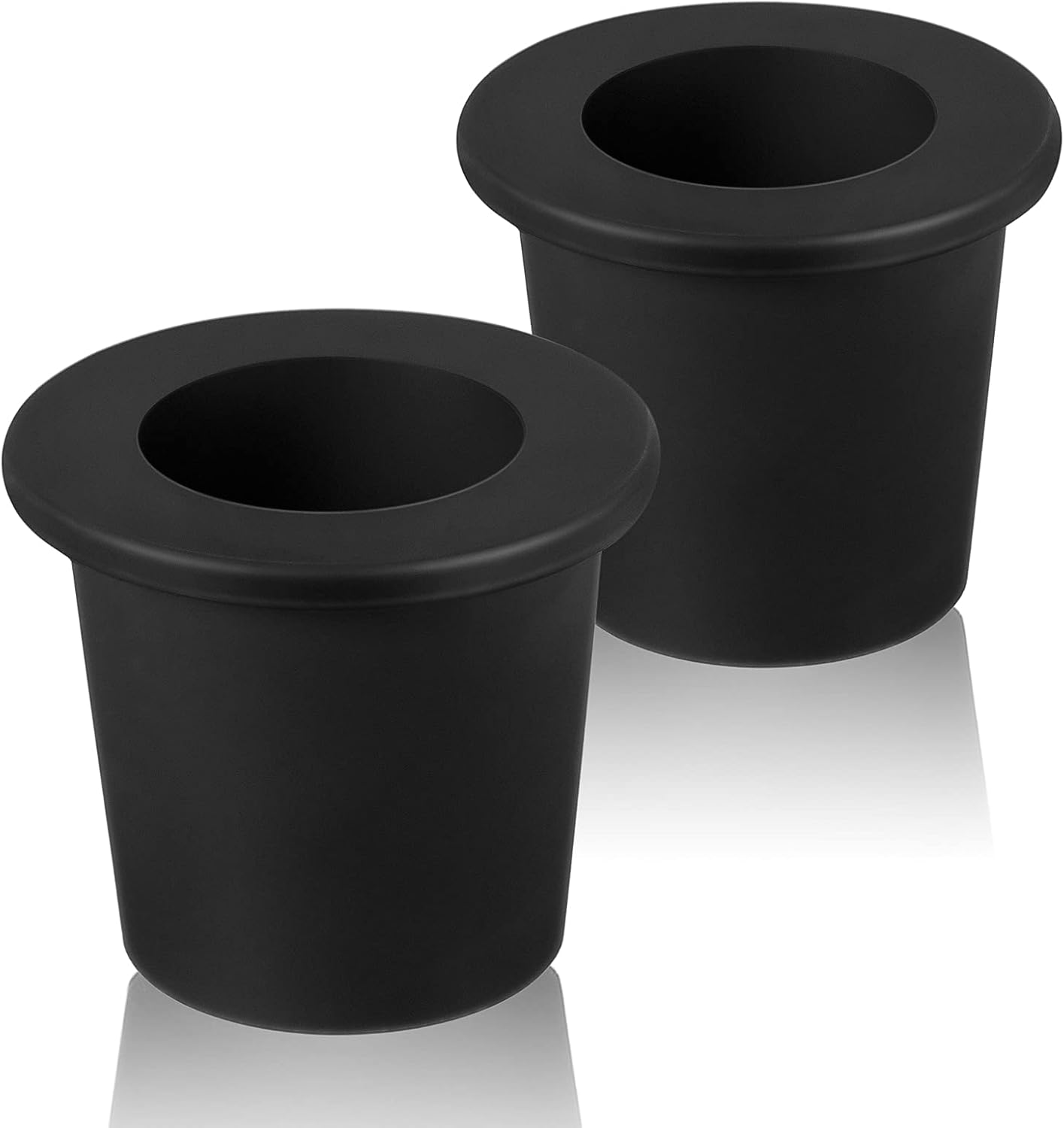 Outus Umbrella Stabilizer Sleeve - Patio Table Umbrella Hole Ring for 2 to 2.5 Inch Holes | Black, 2 Pieces