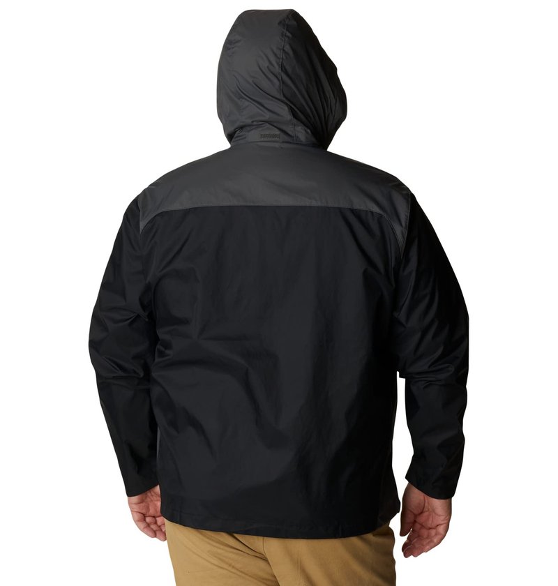 Columbia Men's Glennaker Lake Rain Jacket, Black/Grill, Medium