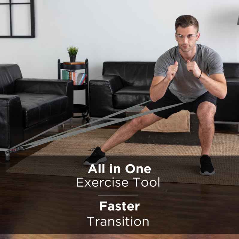 THERABAND CLX Super Heavy Resistance Band with Loops - 5ft Fitness Band for Full Body Workouts & Home Exercise