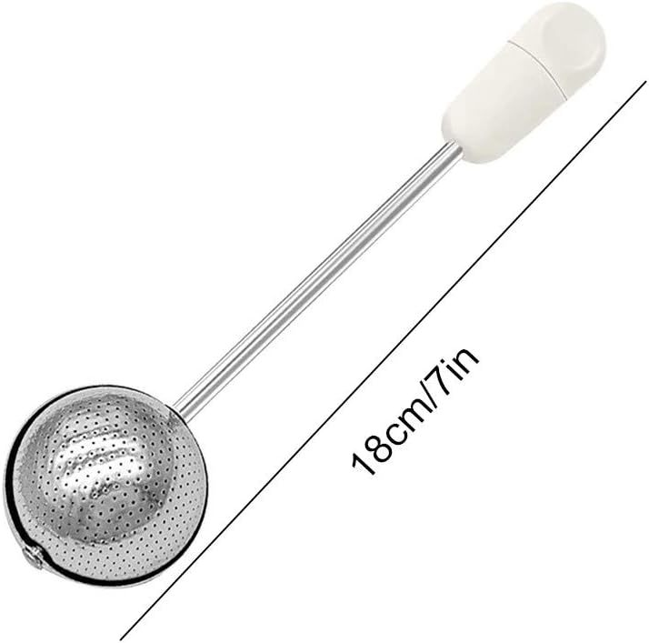 Regine Switzerland Sugar Shaker Duster Wand - Stainless Steel Flour & Spice Dispenser | Easy One-Handed Operation (White)