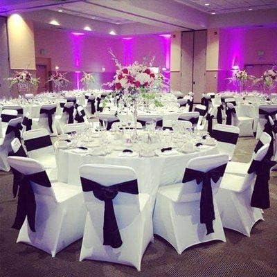 Obstal 10 PCS Satin Chair Sashes - Elegant Bows for Wedding & Event Decor | Universal Fit for Chairs