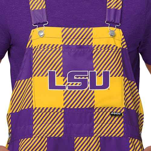 FOCO NCAA mens Ncaa College Bib Shortalls Summer Shorts Overalls