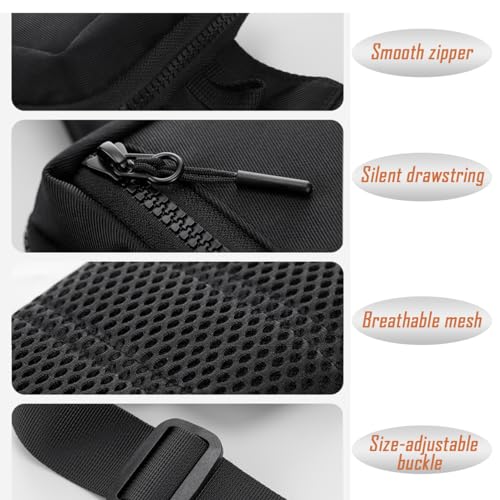 USHAKE Small Crossbody Bags for Women Men - Mini Sling Bag for Traveling and Hiking