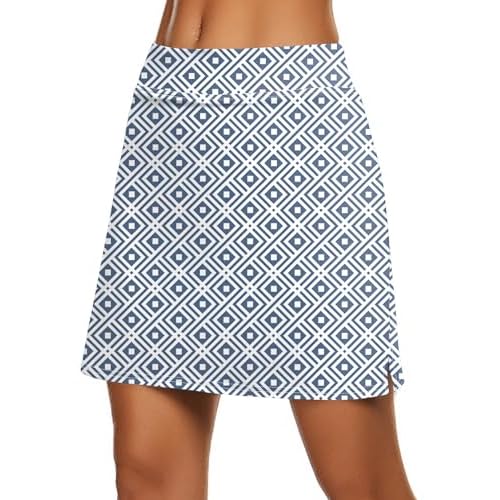 Ekouaer Women's Active Performance Skort Lightweight Skirt for Running Tennis Golf Workout Sports