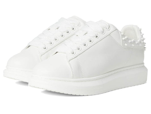 Steve Madden Mens Frosting Fashion Sneaker, White, 11.5