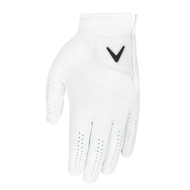 Callaway Golf Tour Authentic Glove (Standard, Large, White, Worn on Left Hand)