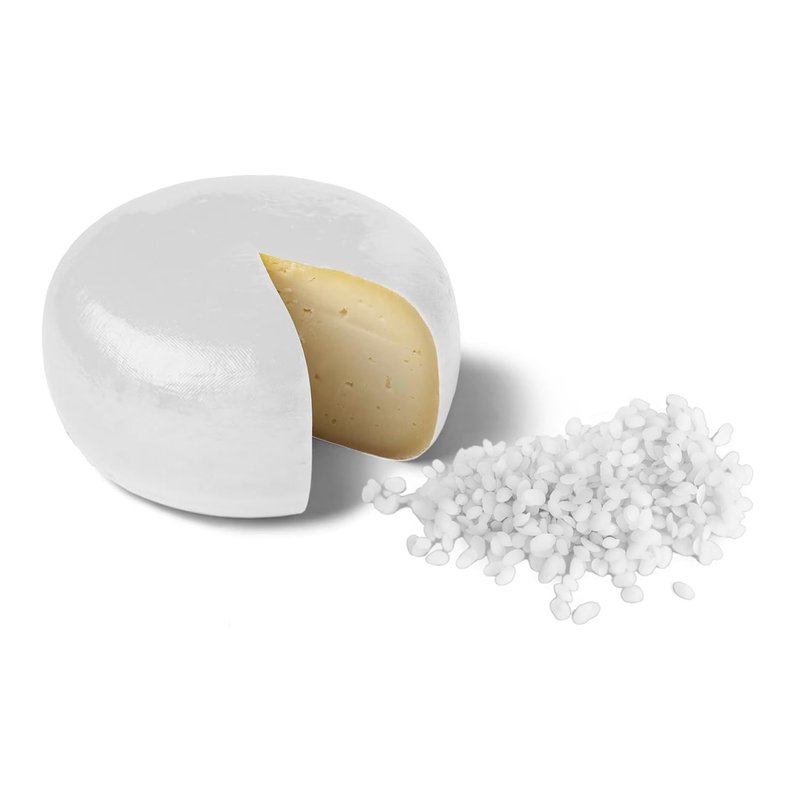 Carmel Cheese Wax, White (5 lb), Food-Grade Wax Beads to Protect Cheese