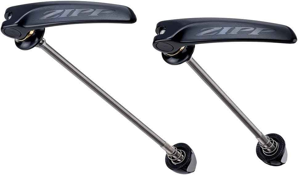 Zipp Tangente QR-Ti Titanium Road Wheel Skewers - Black & Silver, 100mm/130mm Pair