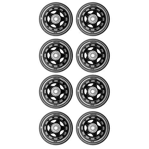Rollerblade 80mm XT Wheelkit with SG7 Bearings, 8 Pack
