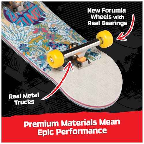 TECH DECK, Santa Cruz Pro Series Finger Board with Storage Display, Built for Pros; Authentic Mini Skateboards, Kids Toys for Ages 6 and up