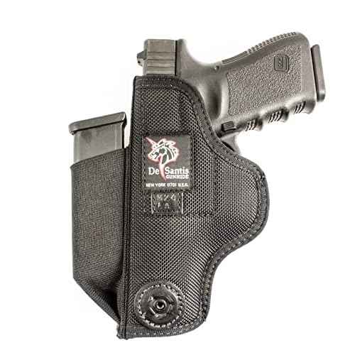 DeSantis Tuck-This II IWB Holster - Fits Glock 26/27, Taurus PT111/140 G2, S&W M&P Compact 9/40, S&W Shield 9/40/45, SIG P239, Ruger SR9/40 Compact, Walther PPS/PK380/CCP, SA XDS 3.3" - Ambidextrous