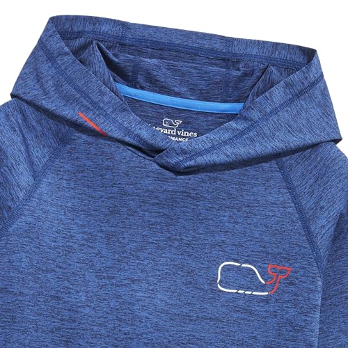 vineyard vines mens Otg Whale Outline Long-sleeve Harbor Hoodie Tee