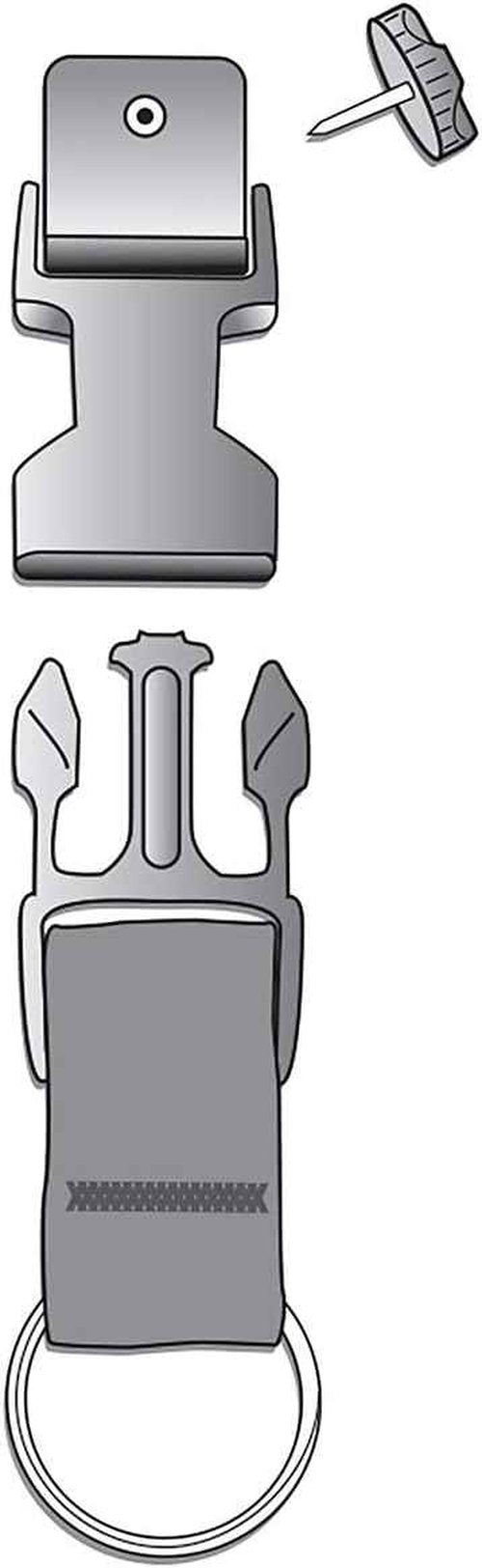 Gear Keeper Add-A-Clip Tool Holder for Flashlights & SCBA Masks - USA Made Accessory for First Responders & Industrial Use