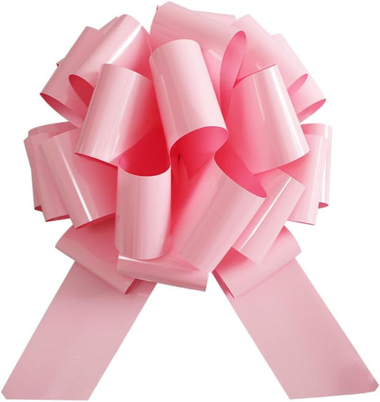 Skiennix Giant Pink Bow - 16 Inch Large Gift Bow for Christmas, Parties & Home Decor