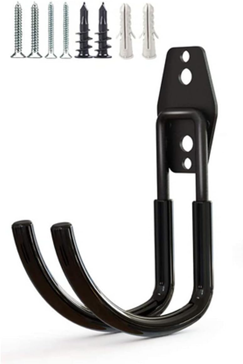 Zoele Wall Mount Baby Stroller Hanger - Durable Steel Rack for Stroller & Garage Tool Storage (Black)