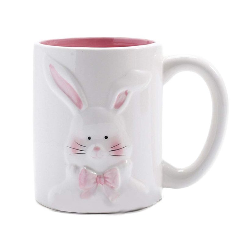 ZaH Easter Bunny Coffee Mug Easter Decoration Gift for Kids Boys Girls - Ceramic Mug Cup 12oz (Rabbit Pattern-2)