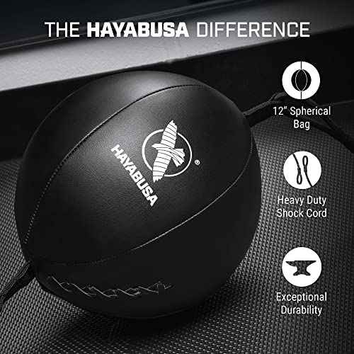 Hayabusa Double Ended Bag Classic Sphere - Black, 12 Inches