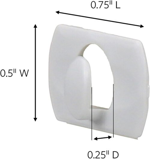 Command Decorating Clips - Damage-Free Hanging Light Clips with Adhesive Strips | 40 Clips & 48 Strips