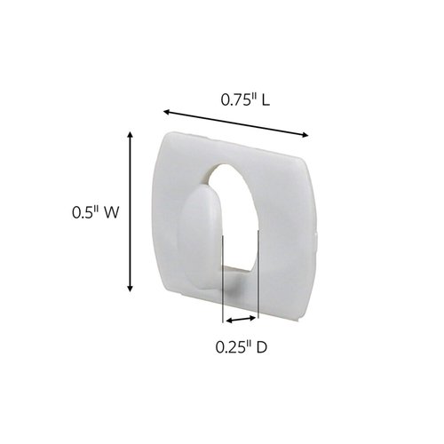 Command Decorating Clips, 40 Clips and 48 Strips, Damage-Free Hanging Light Clips with Adhesive Strips, No Tools Small Wall Clip for Hanging Lights and Cables