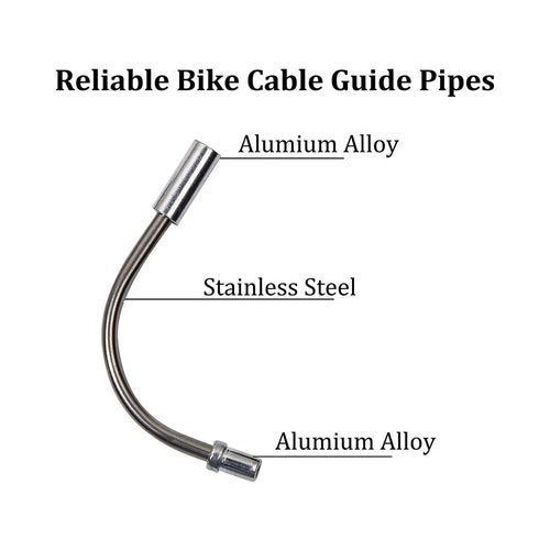 Bicycle V-Brake Pipe V Brake Elbow with Rubber Sleeve Bicycle Parts - Bike V Brake Noodles Cable Flexible brake elbow Bicycle brake drape Elbow cable protector