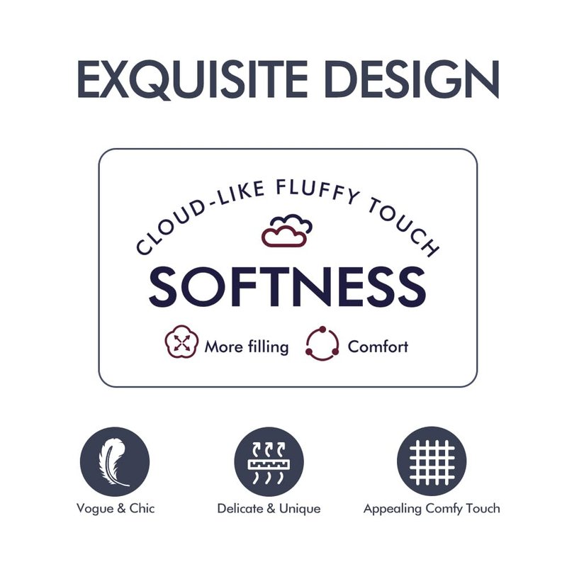 MIULEE 12x20 Throw Pillow Inserts (Set of 2), Rectangle Premium Soft Decorative Pillow Inserts for Sofa Bed Living Room