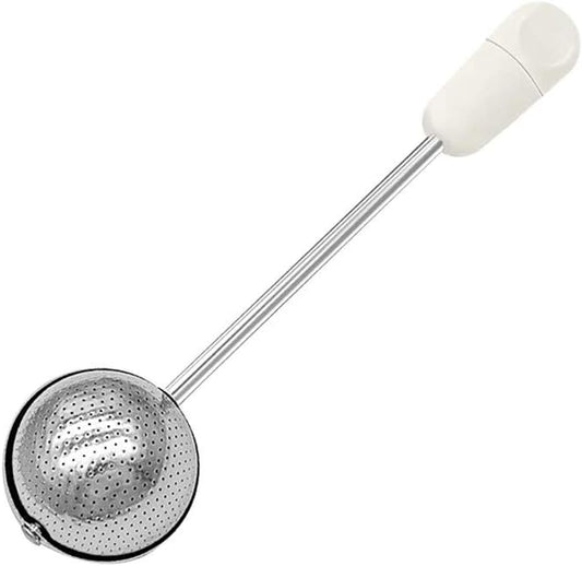 Regine Switzerland Sugar Shaker Duster Wand - Stainless Steel Flour & Spice Dispenser | Easy One-Handed Operation (White)