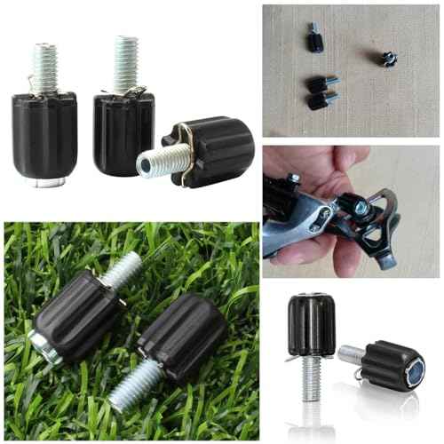 6 Pack Rear Derailleur Barrel Adjuster Replacement Shift Cable Downtube Index M5 Adjusting End Screw for Bike Rear Derailleur Down Tube Housing Stop Gear Shifter