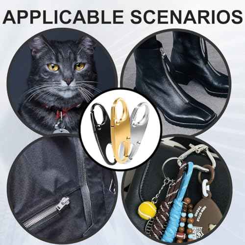 24 Pcs Zipper Clips Anti Theft Dual Opening Design Zipper Locks Small S Carabiner Clip Theft Clasp for Backpack Purse Luggage Suitcase