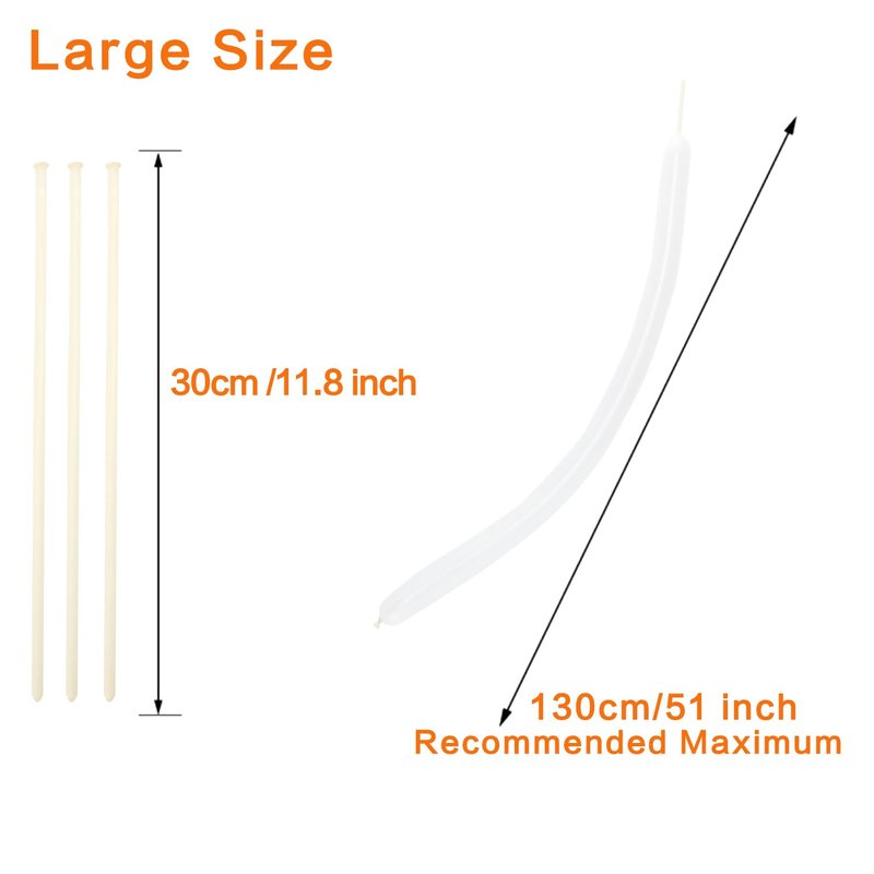 PIGETALE 100Pcs Clear 260 Balloons Transparent Long Balloons for Balloon Garland Thickening Skinny Latex Twisting Balloon for Animals Modeling Magic Clown Birthday Wedding Party Decorations