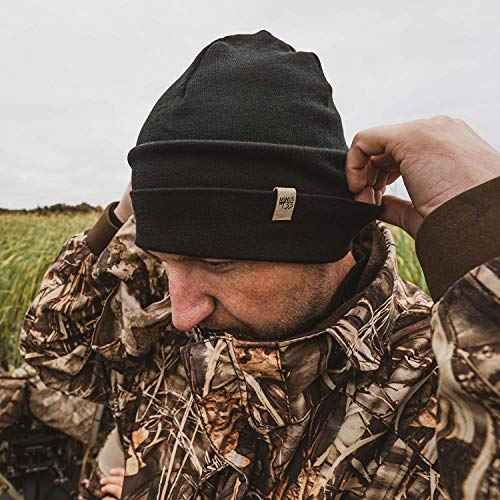 100% Merino Wool Cuff Beanie - Mens & Womens Warm Winter Hat - Watch Cap - Toque
