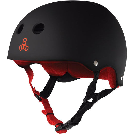Triple Eight Sweatsaver Liner Skateboarding Helmet, White Rubber, Large