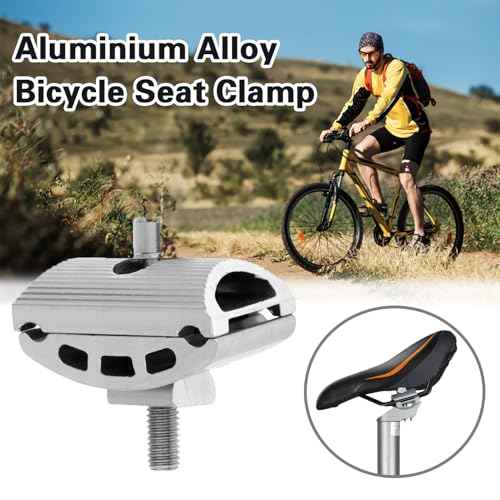 Bike Seat Clamp Bicycle Mountain Bike Spare Parts Aluminium Alloy Bicycle Seat Clamp 1 Pack