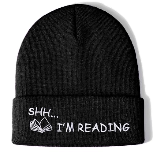 Book Lovers Gifts Hat Beanie for Women Men Reading Embroidered for Readers Bookish Book Club Librarians Bookworms Stuffers