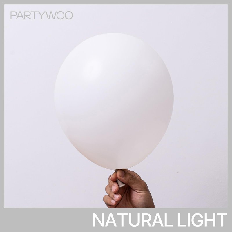 PartyWoo White Balloons 100 pcs 12 Inch Latex Helium Pastel White Balloons for Wedding Baby Shower Birthday Bridal Shower Graduation Engagement Princess Anniversary Party Decorations White-Y13