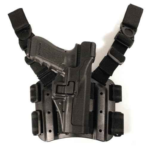 BLACKHAWK Serpa Level 3 Tactical Black Holster, Size 06, Left Hand (Sig 220/225/226/228/229 w/ or w/o rail)