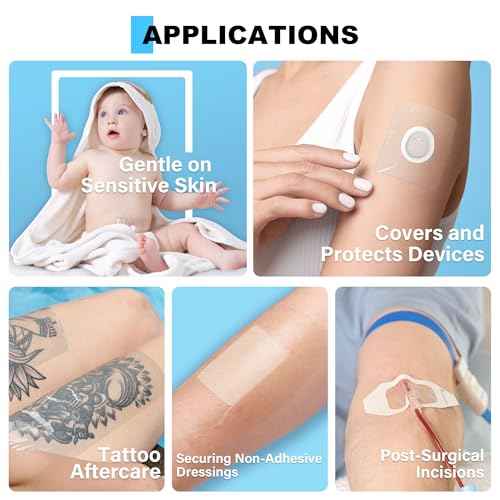 FRESINIDER Transparent Film Dressing 4¡± x 4.75¡± (20 Pack) ? Waterproof Shower Bandages, Breathable Clear Wound Cover with Border for IV Shield, Post-Surgery Care & Tattoo Aftercare