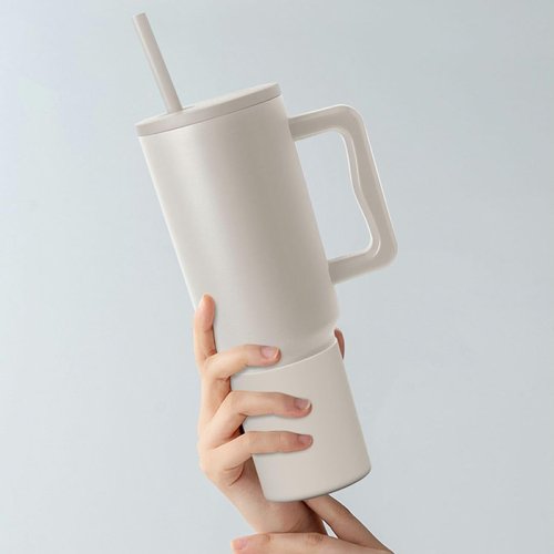 BKBY Silicone Boot Compatible with Sinple Midern 24/30/40 oz Tumbler with Handle/Trek Pivot, Protective Anti-Scratch Bottle Bottom Sleeve Cover Compatible with Sinple Midern Tumbler