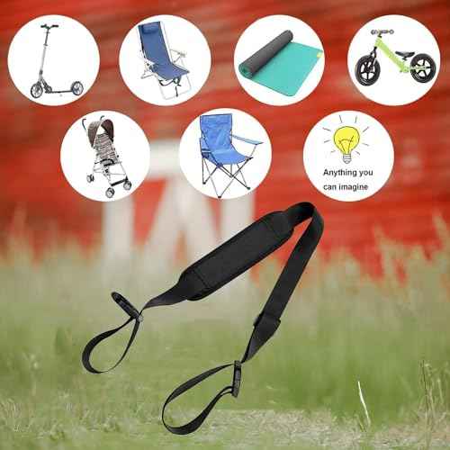 Carry Strap for Beach Chair Folding Chair, Adjustable Replacement Folding Chair Shoulder Strap for Beaches Camping Fishing Backpacking Picnics
