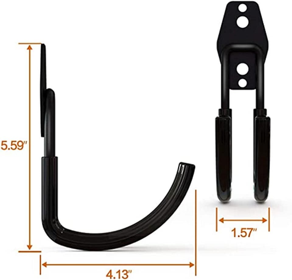 Zoele Wall Mount Baby Stroller Hanger - Durable Steel Rack for Stroller & Garage Tool Storage (Black)