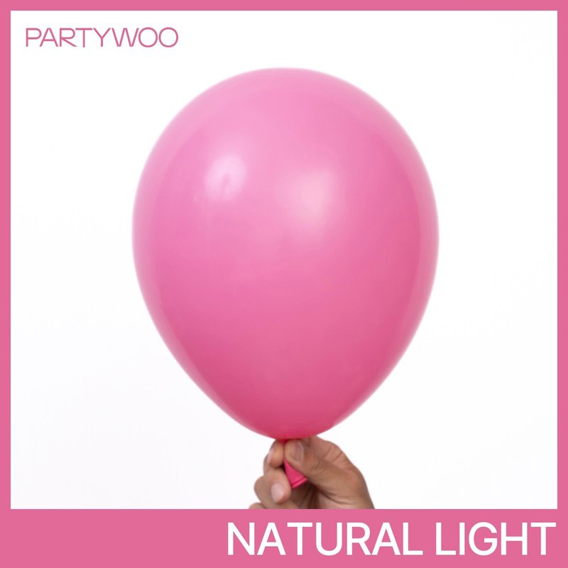 PartyWoo Hot Pink Balloons 140pcs Different Sizes of 18 12 10 5 Inch Magenta Fuchsia Dark Pink Balloon Arch Kit Garland for Wedding Girl Baby Shower Princess Birthday 1950s Party Decorations Pink-Y01