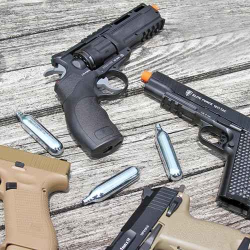 8 Gram / 12 Gram CO2 Cartridges, Non-Threaded,High-Grade CO2 Cylinder CO2 Cartridges for Paintball Guns,Pellet Guns, BB Guns and Airsoft Guns