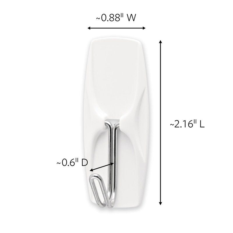Command Medium Wire Toggle Hooks, 7 Wall Hook and 8 Strips, Damage-Free Hanging with Adhesive, No Tools for Hanging, Organization and Storage, Holds up to 2 lb