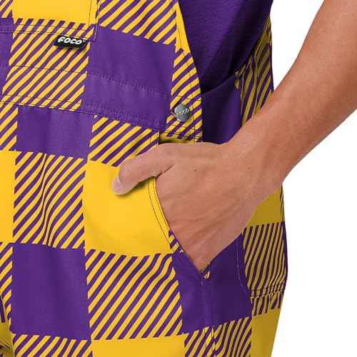 FOCO NCAA mens Ncaa College Bib Shortalls Summer Shorts Overalls